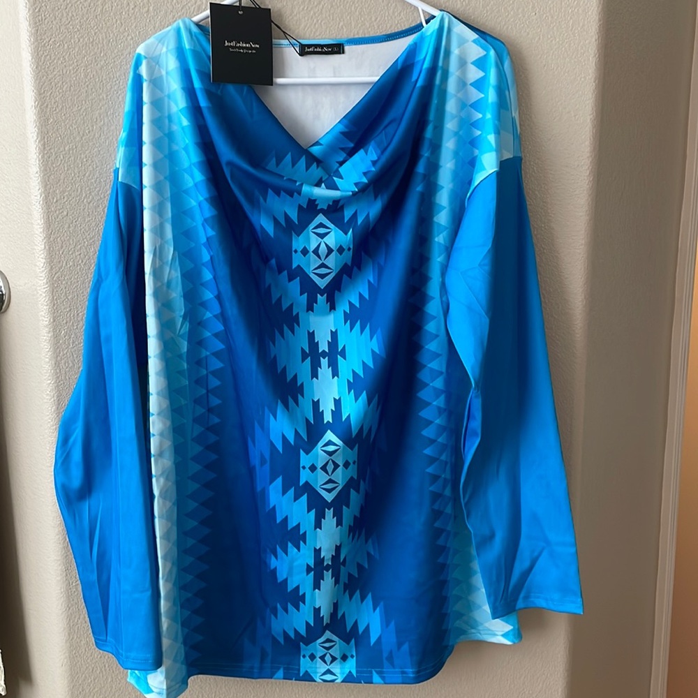 JF and long sleeve blouse size large, never worn, tags still on it